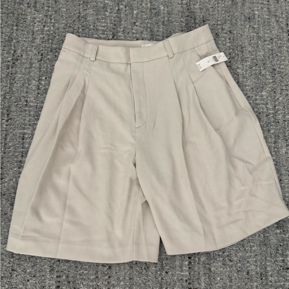 Maeve Sand/Sable Bermuda Pleated Shorts Sz 10 NWT